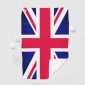Britse vlag & Britse golfvakantie/sport Golfhanddoek (Insitu)