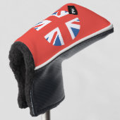 Britse vlag - Custom Golf Putter Head Hoesje Golfheadcover (3/4 voorkant)