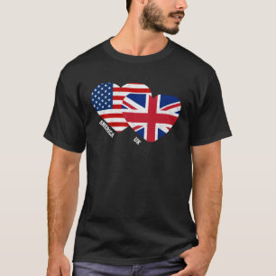 Britse vlag Engelse American Pride Vintage T-shirt