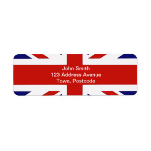 Britse vlag etiket