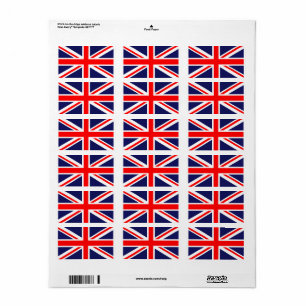 Britse vlag etiket