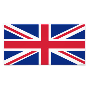 Britse vlag foto afdruk