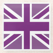 Britse vlag glazen onderzetter (Voorkant)