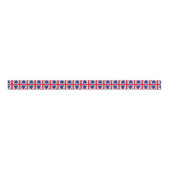 Britse vlag grosgrain lint (Voorkant)