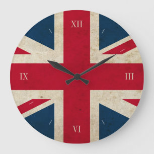  Britse vlag Jack British Wall Clock Grote Klok