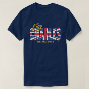 Britse vlag Koning Charles T-shirt