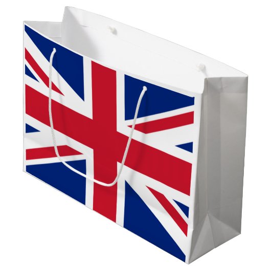 Britse vlag large cadeauzakje (Voorkant Gekanteld)