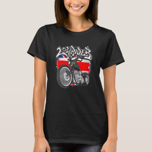 Britse Vlag Latino Vicla Uk Aangepaste Motorfietse T-shirt