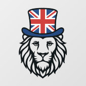 Britse vlag Leeuw Raamsticker (Vel)