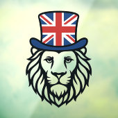 Britse vlag Leeuw Raamsticker (Vel 3)