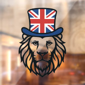 Britse vlag Leeuw Raamsticker (Vel 2)