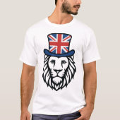 Britse vlag Leeuw T-shirt (Voorkant)