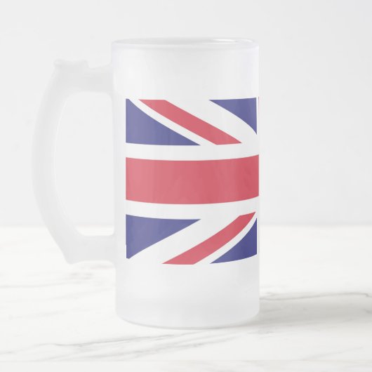 Britse vlag matglas bierpul (Links)