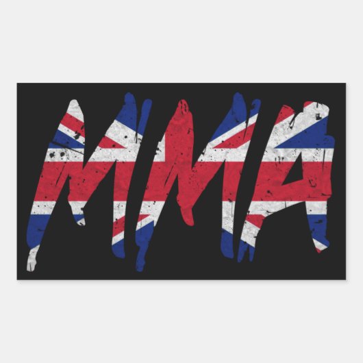 Britse vlag MMA Sticker (Voorkant)