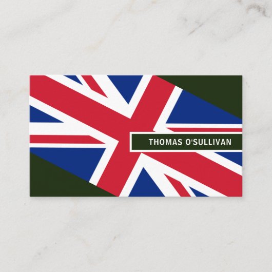 Britse vlag ontwerp, vlag van Noord-Ierland Visitekaartje (Voorkant)