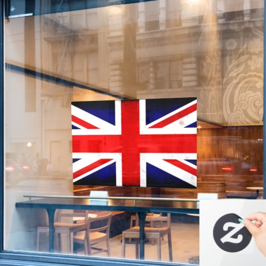 Britse vlag raamsticker (Cafe Raam)