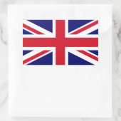 Britse vlag rechthoekige sticker (Tas)