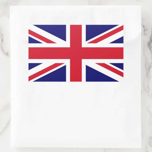 Britse vlag rechthoekige sticker (Tas)
