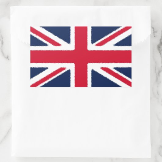 Britse vlag rechthoekige sticker (Tas)