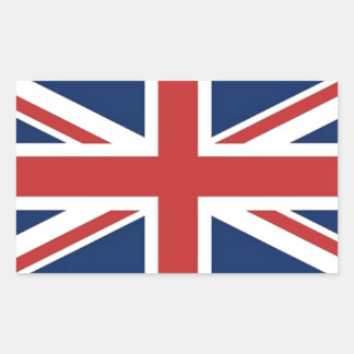 Britse vlag rechthoekige sticker