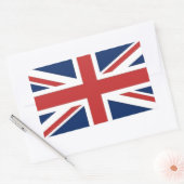 Britse vlag rechthoekige sticker (Envelop)