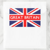 Britse vlag rechthoekige sticker (Tas)