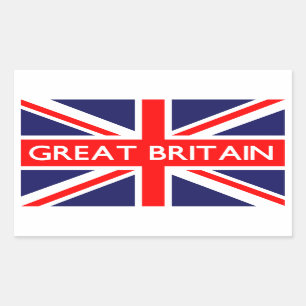 Britse vlag rechthoekige sticker