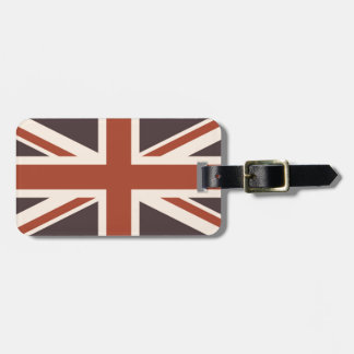 Britse vlag - Retro Bagagelabel