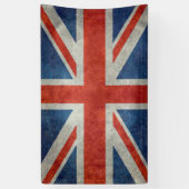 Britse vlag retro-stijl banner vlag (Verticaal)