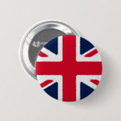 Britse vlag ronde button 5,7 cm (Voorkant /achterkant)