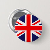 Britse vlag ronde button 5,7 cm (Voorkant /achterkant)