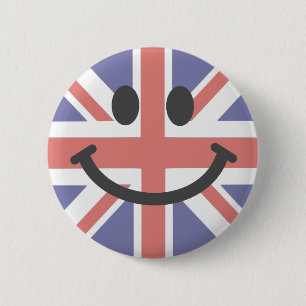 Britse vlag ronde button 5,7 cm