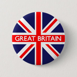 Britse vlag ronde button 5,7 cm