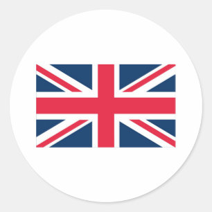 Britse vlag ronde sticker