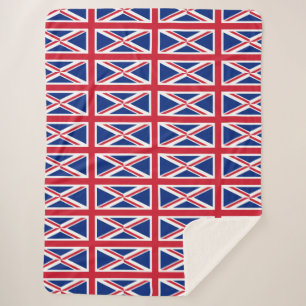 Britse vlag sherpa deken