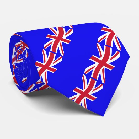 Britse vlag stropdas (Opgerold)