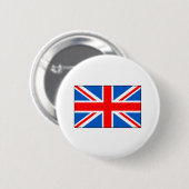Britse vlag T-shirts en cadeaus Ronde Button 5,7 Cm (Voorkant /achterkant)
