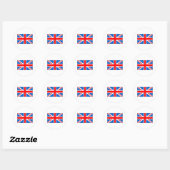 Britse vlag T-shirts en geschenken Ronde Sticker (Vel)