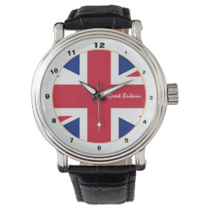 Britse vlag & trendy mode Verenigd Koninkrijk Horloge