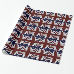 Britse vlag, Union Jack, Patriottisch ontwerp Cadeaupapier
