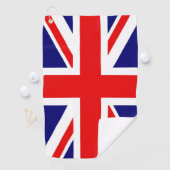 Britse vlag Union jack rood wit blauw Golfhanddoek (Insitu)