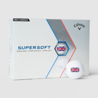 Britse vlag Union Jacked Callaway Supersoft Golfballen