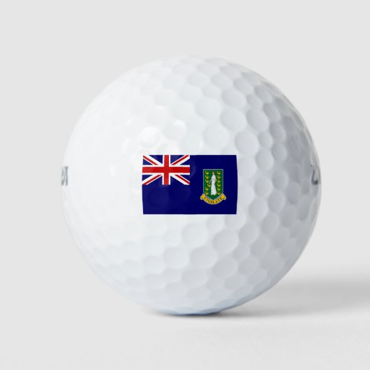 britse vlag van maagd - eilanden golfballen (Voorkant)