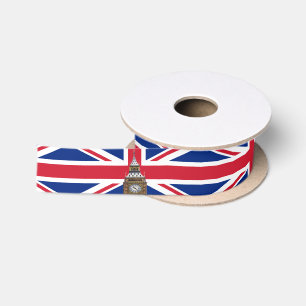 Britse vlag & Verenigd Koninkrijk Big Ben Londen/s Lint