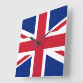 Britse vlag vierkante klok (Hoek)
