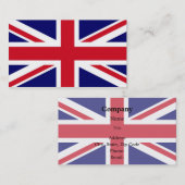 Britse vlag visitekaartje (Voorkant / Achterkant)