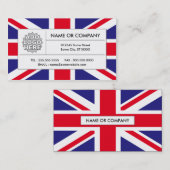 britse vlag visitekaartje (Voorkant / Achterkant)
