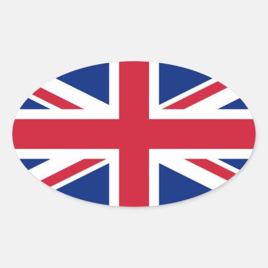 Britse vlag, Vlag van Noord-Ierland Ovale Sticker (Voorkant)