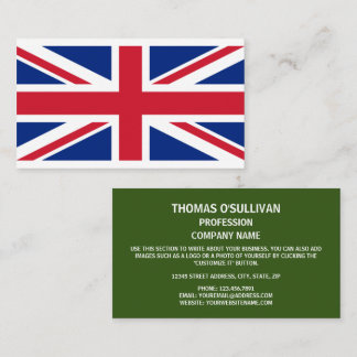 Britse vlag, Vlag van Noord-Ierland Visitekaartje