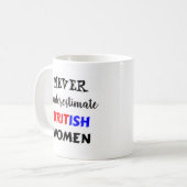 britse vrouwen koffiemok (Voorkant links)